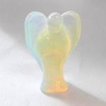 Stone Figurine Angels: Opalescent Glass (Opalite)