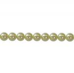 Glass Pearls: 8mm Round Lime Ice Strands 15 inches, 5 for $5