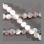 Rounds: Moonstone (Grey/Gray)  6mm Strands 15 - 16 inches