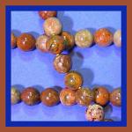 Rounds: Green Opal Chalcedony 8mm  Strands 15 - 16 inch strands