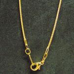 Chain: Gold Plated 16 inch Snake Chain, 10 chains