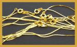 Chain: Gold Plated 18 inch Serpentine (?) Chain, 10 chains