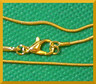 Chain: Gold Plated 20 inch Snake Chain, 10 chains