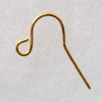 Base Metal Findings: French Hook Lites Gold Plated, 100 earwires