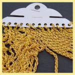 Chain: Gold Plated Rope Chains 20 inches,  Dozen