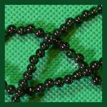 Rounds: Green Goldstone (Glass) 4mm Strands 15 - 16 inches