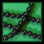 Rounds: Green Goldstone (Glass) 6mm Strands 15 - 16 inches