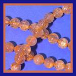 Rounds: Rutilated Quartz (Golden) 8mm  Strands 15 - 16 inch strands