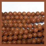 Rounds: Goldstone (Glass) 6mm Strands 15 - 16 inches
