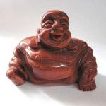 Stone Figurine Buddha: Goldstone (Glass)