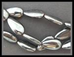 Teardrops: Hematite 10 x 18mm Soft 15 - 16 inches