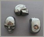 Stone Figurine Skulls: Hematite, 3 for $27