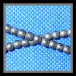 Rounds: Hematite Frosted / Matte 4mm by the Strand  15 - 16 inches