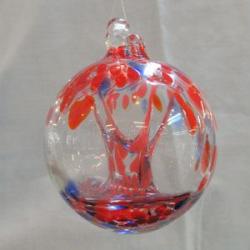 Witch Ball4: GB1 4 inches, Quite reddish orange with a Little Blue sometimes almost Black, Maybe Black, 2 for $18