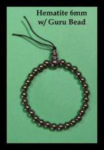 Bracelets: Stretchy Hematite 6mm w/Guru Bead, 3 for $9