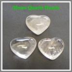 Hearts:  Puffy Quartz 35mm, per heart