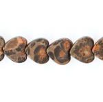 Hearts: 6mm Leopardskin Jasper 15 - 16 inches