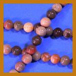 Rounds: Imperial Jasper  8mm by the Strand 15 - 16 inches