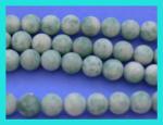 Rounds: Frosted Jadeite  8mm by the Strand 15 - 16 inches