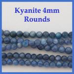 Rounds: Kyanite 4mm by the Strand 15 - 16 inches