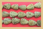 Leaves: 14 x 18mm Silver Leaf Strands 15 - 16 inches