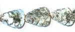 Leaves: 14 x 18mm Tree Agate Strands  15 - 16 inches