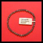Bracelets: Stretchy Labradorite 4mm 3 for $12