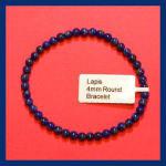 Bracelets: Stretchy Lapis 4mm 3 for $12