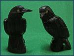 Animal Carving: Large Black Onyx Raven