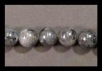 Rounds: Larvikite  10mm by the Strand 15 - 16 inches
