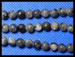 Rounds: Larvikite  6mm by the Strand 15 - 16 inches