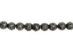 Rounds: Lava Black  6mm Strands 15 - 16 inches, 3 for $4.50