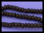 Rondelles: Lava  6mm Black 15 - 16 inch strands