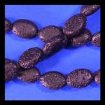 Ovals: Lava (Pumice) 10 x 14mm Flatish/rounded off 15 - 16 inches