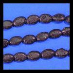 Ovals: Lava (Pumice) 9 x 10mm  Flatish/rounded off 15 - 16 inches
