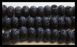 Rondelles: Lava 10mm Black 15 - 16 inches
