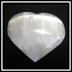 Selenite Heart Large, About 2 to 2 1/2 inches, 3 for $12