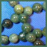 Rounds: Moss Agate 10mm Strands 15 - 16 inches