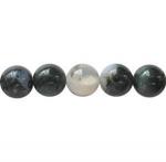 Rounds: Moss Agate 12mm Strands 15 - 16 inches