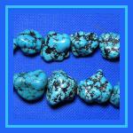 Nuggets: Magnestite Turquoise An inch or so each bead 15 - 16 inch strands