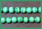 Rounds: Malachite  8mm by the Strand 15 - 16 inches