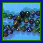Rounds: Azurite Malachite 6mm by the Strand 15 - 16 inches