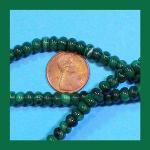Rondelles: Malachite 4 x 6mm by the Strand 15 - 16 inches