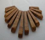 Collars: 13 Piece Mini Collar Gold Leaf Agate
