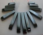 Collars: 13 Piece Mini Collar Hematite (Hematine?), Fan, 3 for $4.50