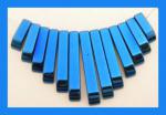 Collars: 13 Piece Mini Collar Hematine Blue