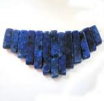 Collars: 13 Piece Mini Collar Sesame Jasper Dyed Lapis, 3 for $10