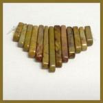 Collars: 13 Piece Mini Collar Lovely (Sort of) Creamy Brown Jasper, 3 for $18
