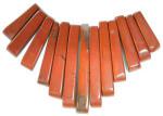 Collars: 13 Piece Mini Collar Red Jasper, Fan,  3 for $10