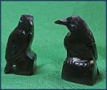 Animal Carving: Medium Black Onyx Raven